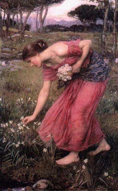 victoriousvocabulary:
ANTHOLOGER
[noun]
1. one who collects flowers.
2. one who compiles a collection of literary works for publishing.
Etymology: Latin anthologia < Greek, literally, gathering of flowers; from anthos, “flower” + legein, “to collect”.
[John William Waterhouse]
