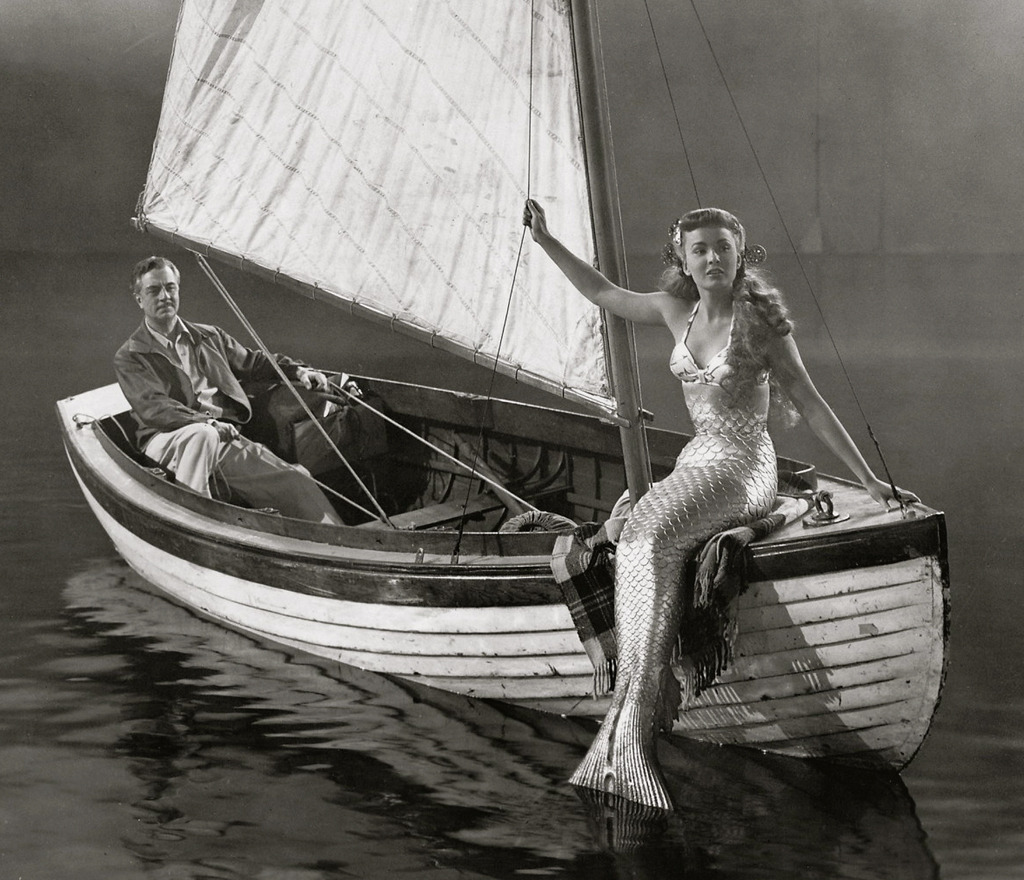 creepingirrelevance:
William Powell and Ann Blyth, Mr. Peabody and the Mermaid (1948), a movie that I like a lot

