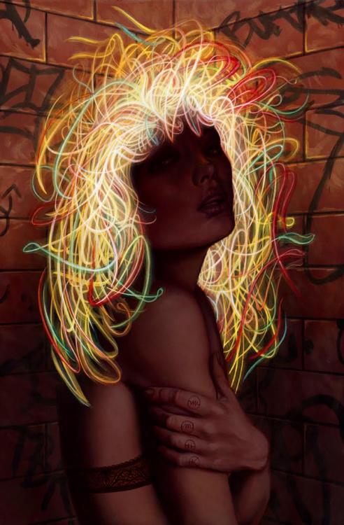 Casey Weldon’s “Stray Voltage” at Distinction Gallery.Opening...