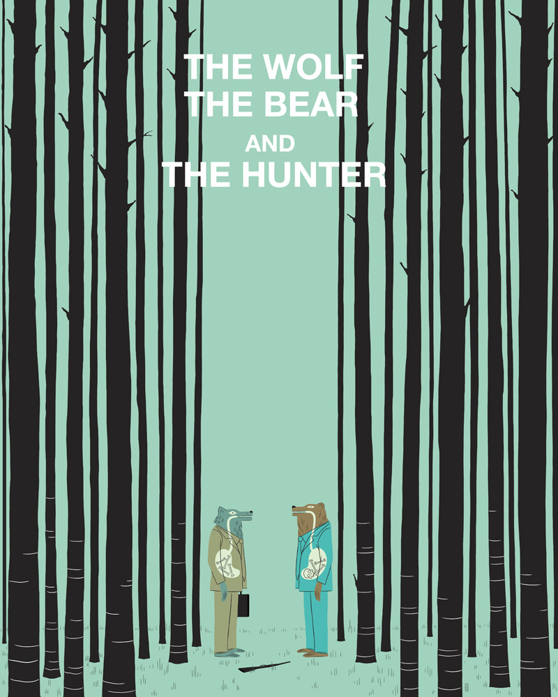 The Wolf, The Bear And The Hunter by Chris George
