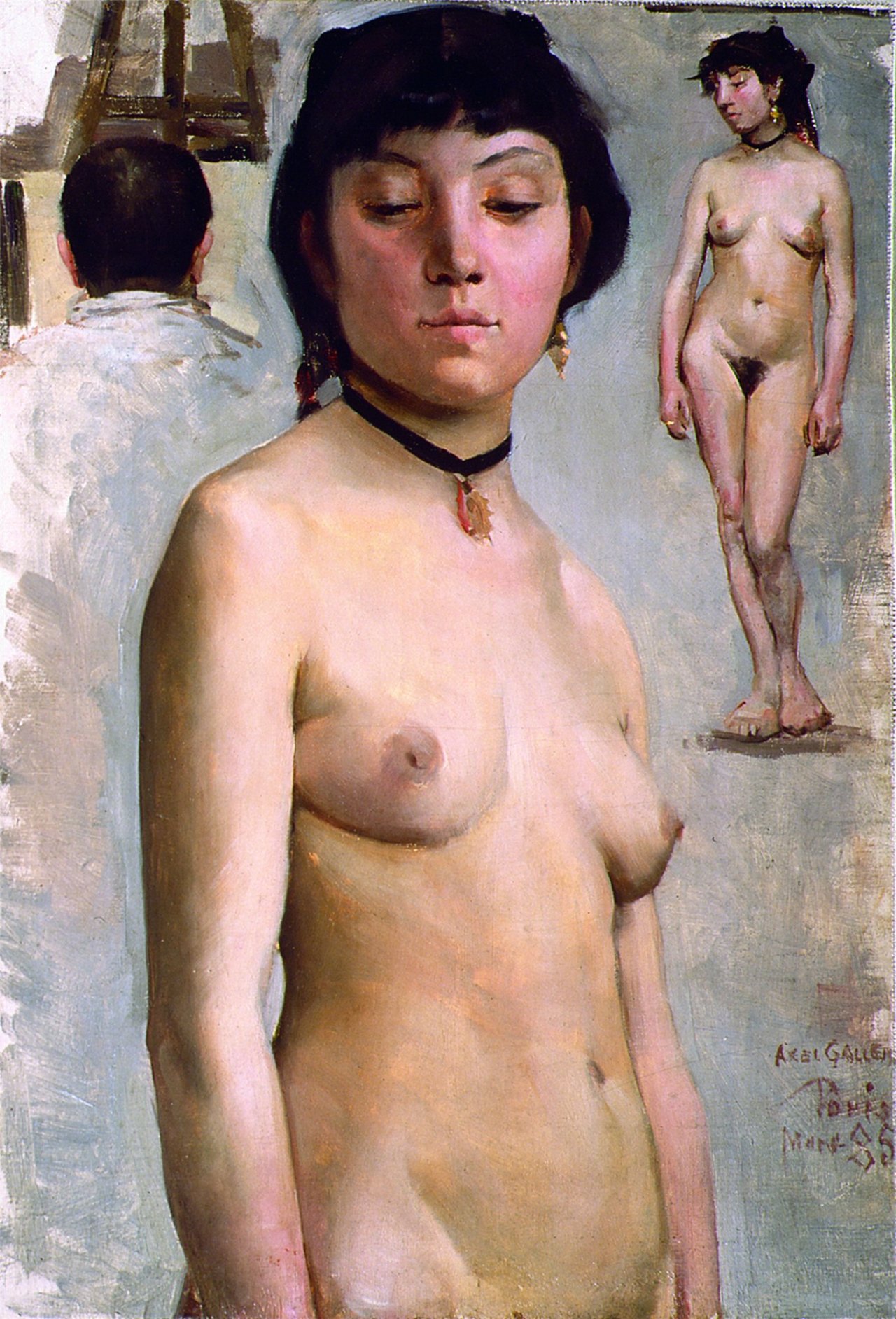 Akseli Gallen-Kallela, Study of a Nude, 1885