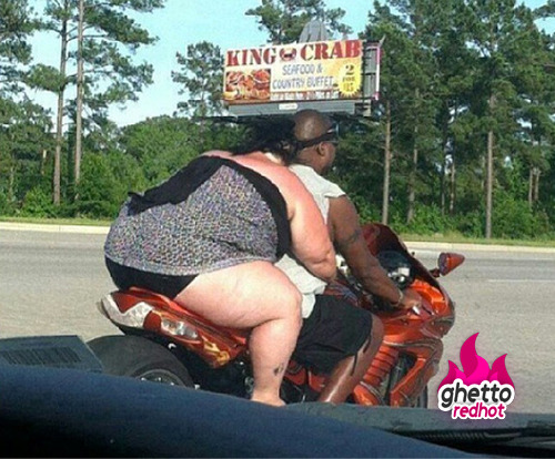 Fat Woman On A Motorcycle 117