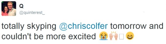 Chris Colfer Appreciation Thread!--part 9 Tumblr_nqdp2lRKdn1uxavoco1_540