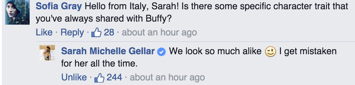 Sarah propose un Q/A sur Facebook ! [26 juin 2015] Tumblr_nqkevwVlyL1rkldoto4_1280