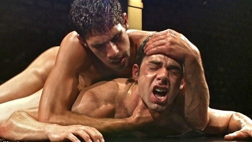 Gay nude men wrestling naked