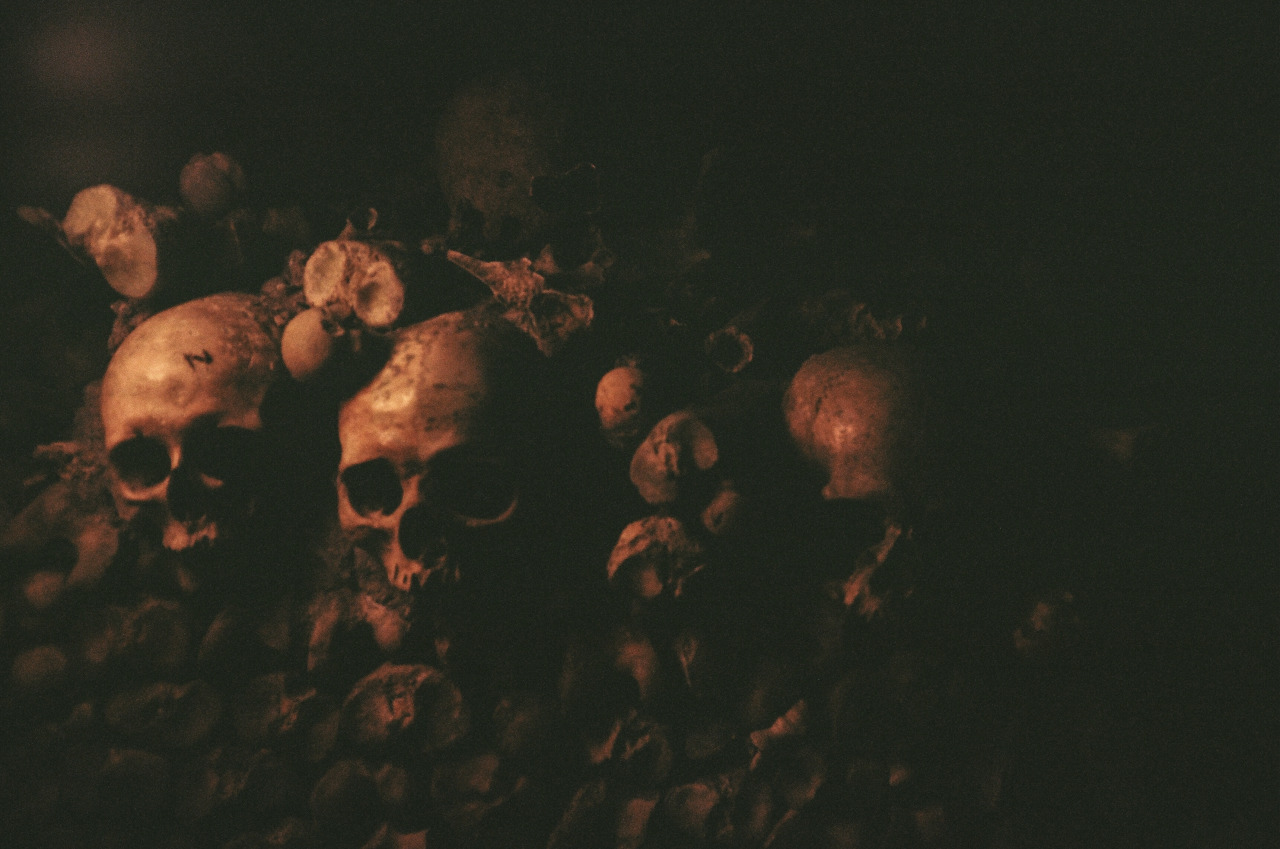 The Catacombs.  Paris, France - Early October 2014 - More @ https://highschoolpoppers.com
