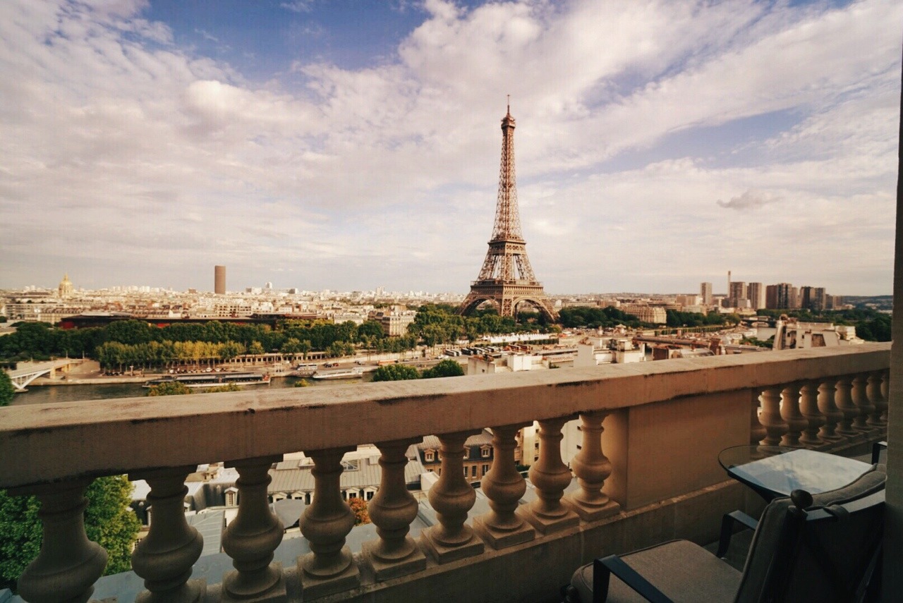 Paris - Eiffel Tower Room View - Shangri-La The view from the terrace of my room at the Shangri-La Paris Hotel today. It doesn’t get much better than this. — I have been posting all of my in-the-moment Paris updates to my Twitter, in case you are curious. I tend to post more sporadically to the blog since I am still actively traveling around Paris. Twitter has been getting a lot more of my spontaneous photography posts. Don’t worry though. I will be doing massive South of France and Paris photo-sets with writing once I am back in New York City :) —- View: My portfolio, My Gear List, My NYC Blog, On G+,email me, or ask for help.