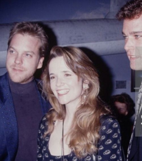 Kiefer Sutherland, Lea Thompson, &amp; Ray Liotta at the premiere of their film  Article 99 (1993)