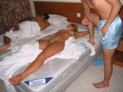 Drunk wife passed out naked