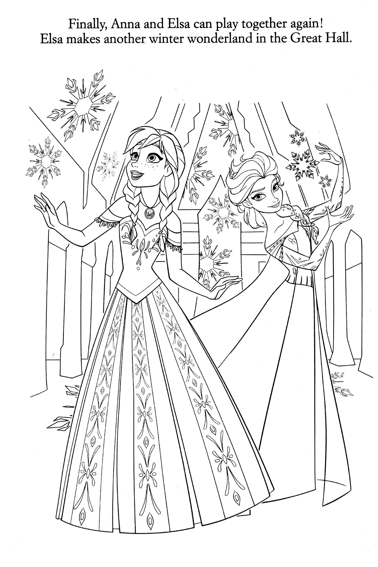 30 FREE Frozen Colouring Pages