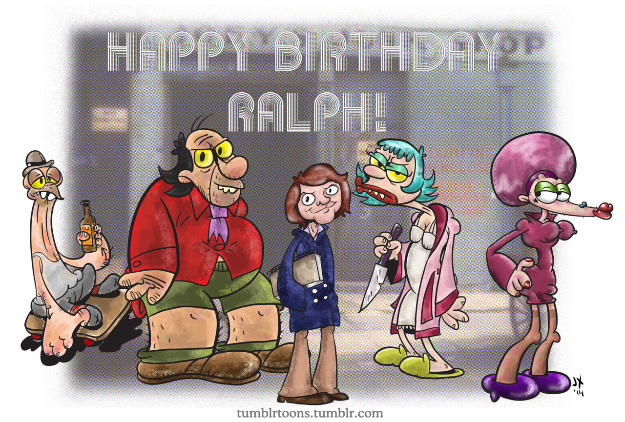 tumblrtoons: &ldquo;A Heavy Happy Birthday&rdquo; by Jeaux Janovsky Happy Birthday Ralph Bakshi! &ldquo;Jeaux I have looked at your illustrations and with out any pandering on my part think its GREAT ORIGINAL PUREST CARTOON DRAWING IVE SEEN IN A LONG TIME IT HARKS BACK TO THE 30s AND FORWARD TO THE FUTURE&rdquo;- Ralph Bakshi -Jeaux 