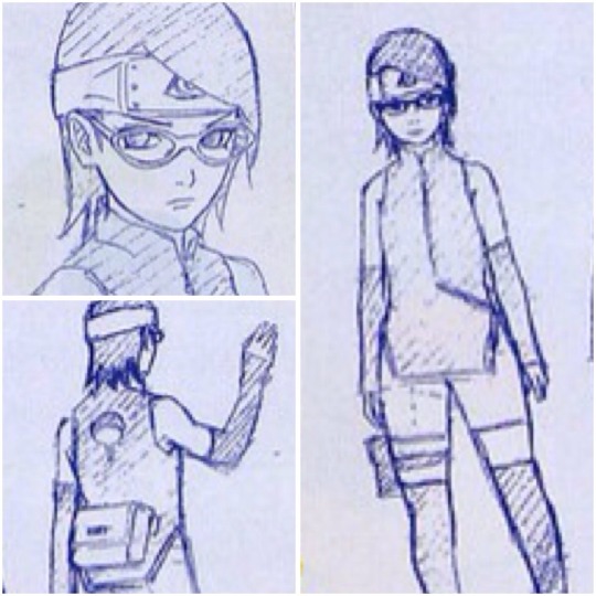 Bocetos filtrados de Sarada y Bolt para "Boruto the movie" y la tercera parte (Naruto Gaiden)! Tumblr_nm6b15Zs5n1qaq1djo2_540