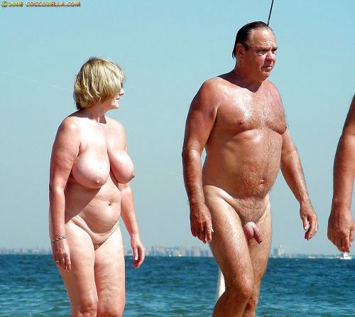 Old mature nudist couples