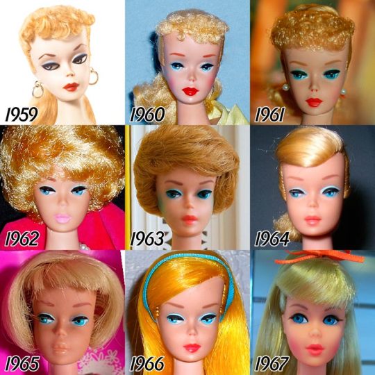 Proberen Rijden Onderzoek De evolutie van Barbie (1959-2015) in 57 foto's
