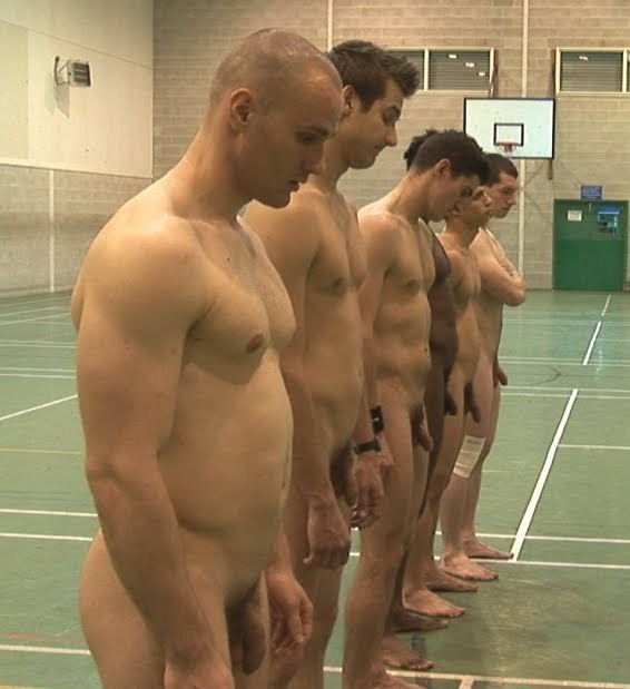 Naked boys locker room showers