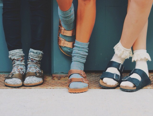 birkenstocks with socks | Tumblr