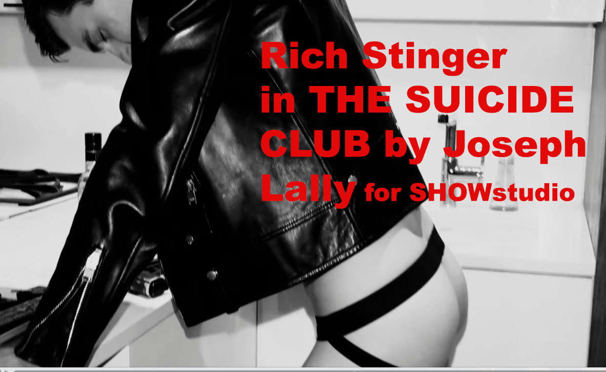 Rich Stinger now! http://showstudio.com/project/soap_opera/episode_6_the_suicide_club