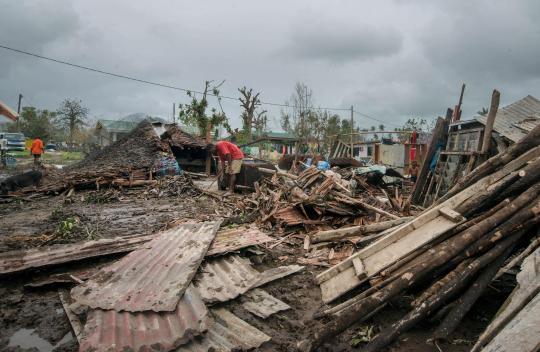 Destruction caused by Cyclone Pam in Vanuatu