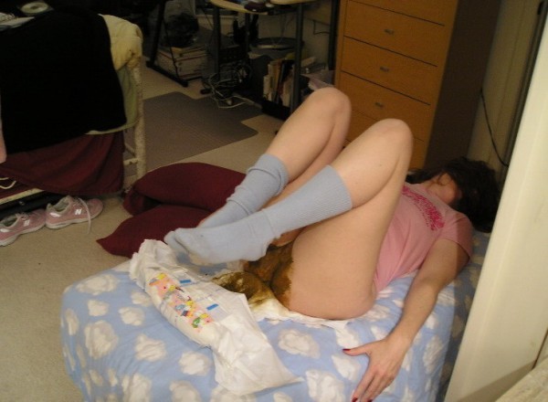 Medical bondage diaper adult girl