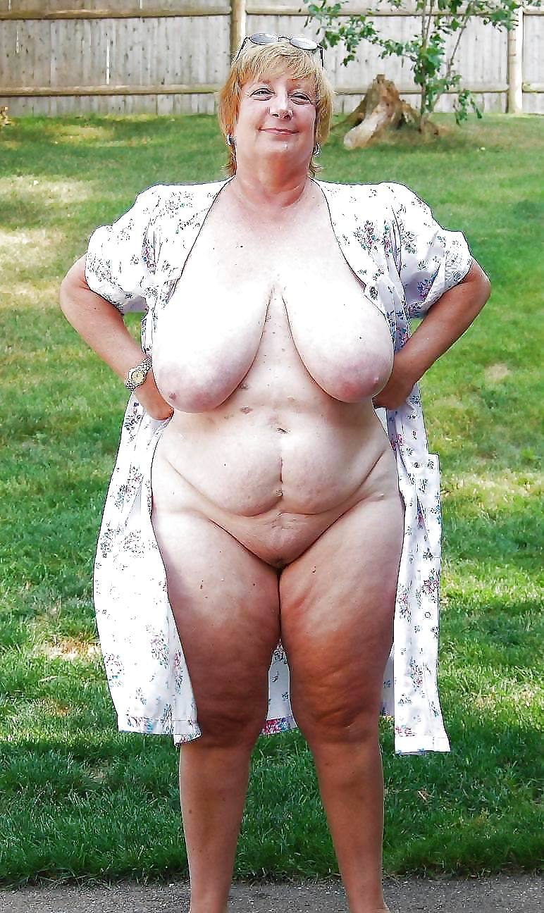 Granny grandma big tits boobs