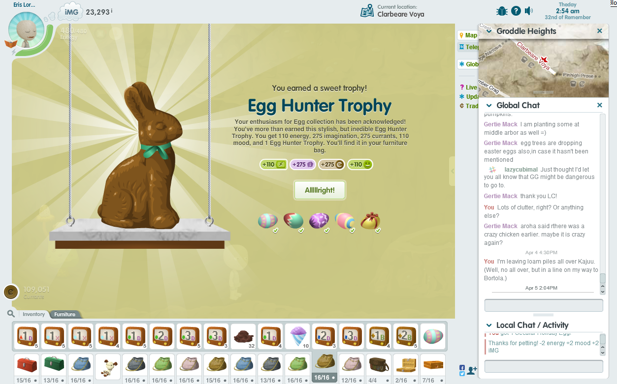 Egg Trophy splash page