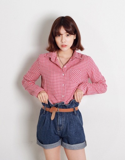 Checkered Long Sleeved Shirt by Yubsshop