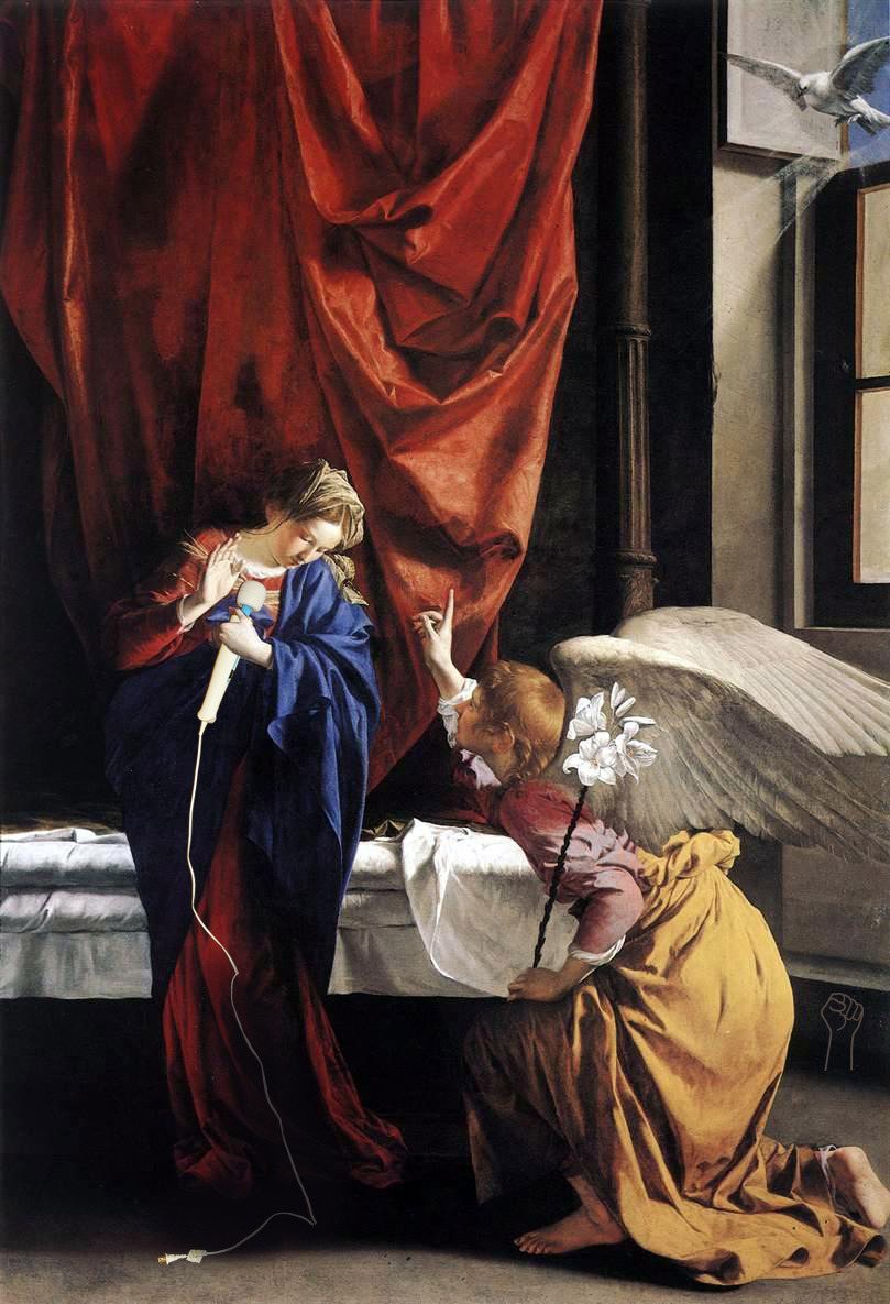 Annunciation with Magic Wand by Orazio Gentileschi.