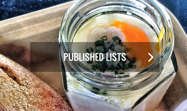 Published dish lists in Los Angeles