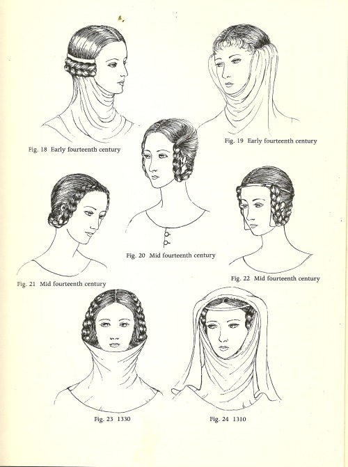 hair styles in the 1300 s
