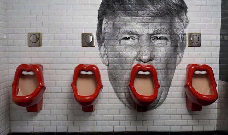 trump urinal...