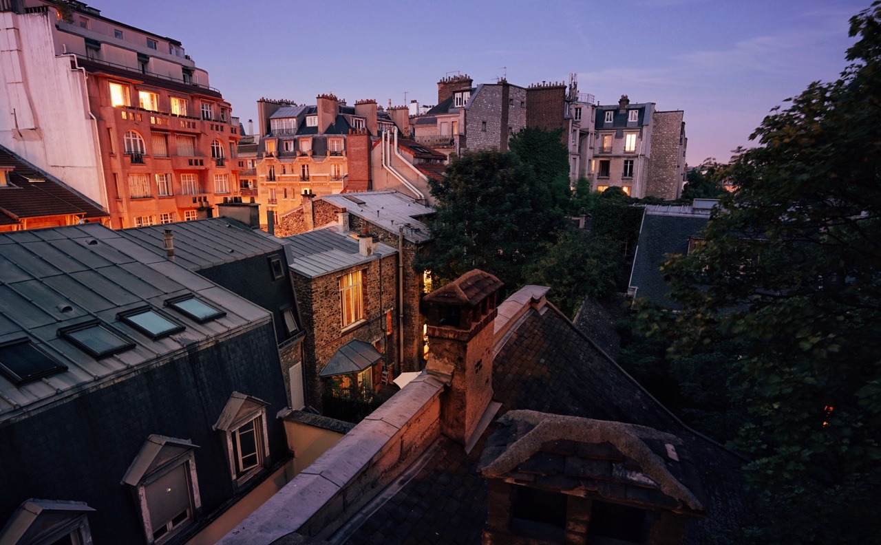 Paris - Dusk  ✨✨✨This is taken from the apartment in Passy (the 16th arrondissement) I wrote about here. 