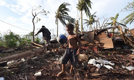 Aftermath of Cyclone Pam in Vanuatu