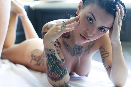 Nude biker girls tattoos