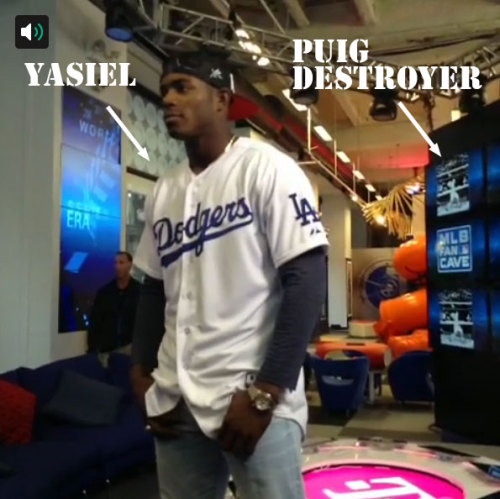 The Puig Destroyer Daily, 6/18/2013. All the P.D. news that fits. Midday update to the update: Riley answered some questions over at Dodgers Blue Heaven.  We&rsquo;re mentioned in today&rsquo;s Mercury News, and Scott gets singled out for his contributions.   Yasiel himself listened to &ldquo;One Man, Five Tools&rdquo; and deemed it &ldquo;very good.&rdquo; More than 14,000 other people have listened to it, too.  We have sweet t-shirts.  We have a Bookface and a Tweeter. Ian answered some questions over at Decibel.  We were mentioned on Yahoo, USA Today, NBC Sports, and elsewhere.   We&rsquo;re a little behind schedule, but we hope to have the debut EP posted in the next few days. Watch this space, or just refresh the bandcamp site obsessively.  We&rsquo;re talking to a couple of labels about a physical (vinyl) release. More on this story as it develops.  We continue to be blown away by the amazing response our goofy band is getting. Thank you for listening, supporting, spreading the word, and generally being awesome. Fuckin&rsquo; high-five.  