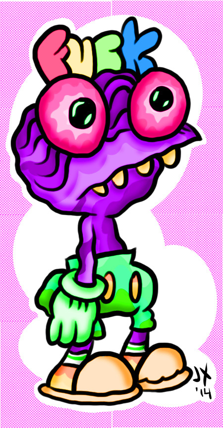 tumblrtoons: Fuck Raisin here’s a weird little raisin dude I doodled in photoshop earlier today, for no good reason. happy father&rsquo;s day! -Jeaux 