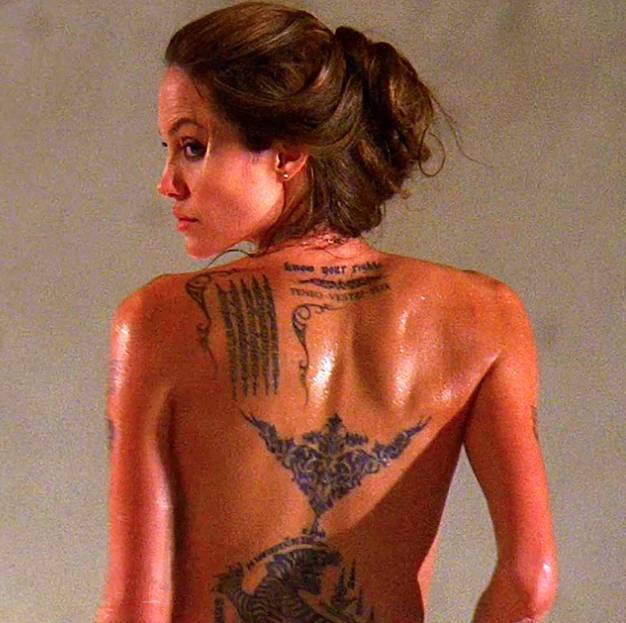 Angelina jolie tattoo woman