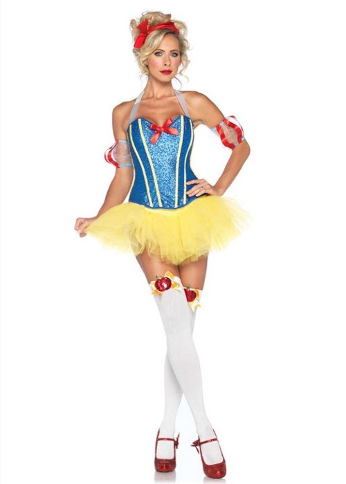 Latex snow white costume