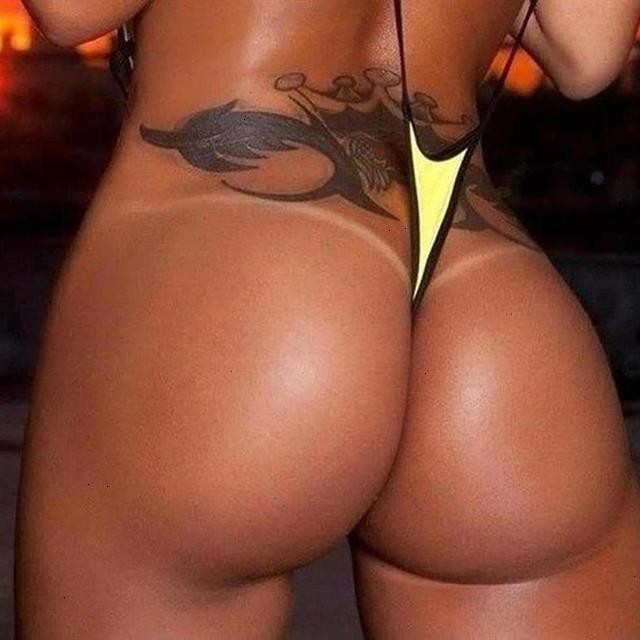 Fat ass thong tan lines