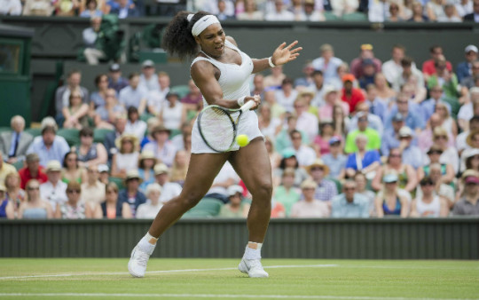 Serena Williams dropped the first set but still battled back to win in the Wimbledon quarters. (USATSI)