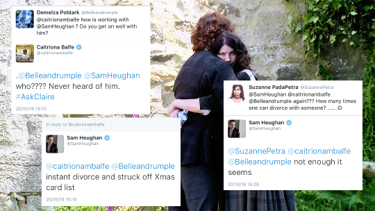 Sam Heughan ♥ Caitriona Balfe (Outlander) #1 Parce que... Tumblr_nwqklakhv01qd68luo7_540