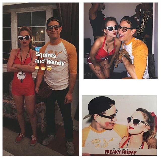 Alberto and Amanda dressed as Wendy and Squints from The Sandlot.

Photo credit: @albertorosende.