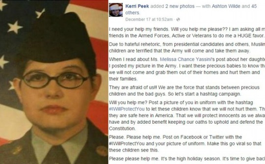 US Military Members join viral pledge to protect Muslim Girl