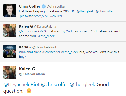 Chris Colfer Tweets - Page 19 Tumblr_nm8iw25kCx1u88r6co2_500