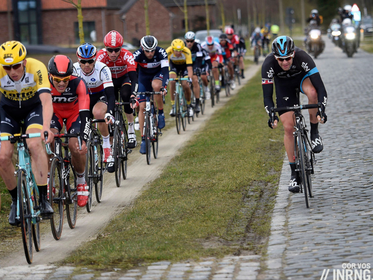 Photo: If a race organiser picks a cobbled road it’s because they want to soften up the riders in the same way a cook softens a steak with a meat tenderiser. 