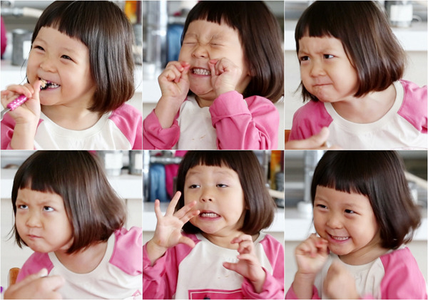 *Cuteness overload!!!!!!!!6 different facial expressions of Sarang! 
