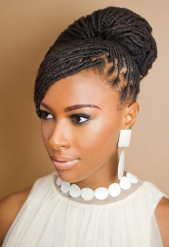 French braid natural hairstyles for black women