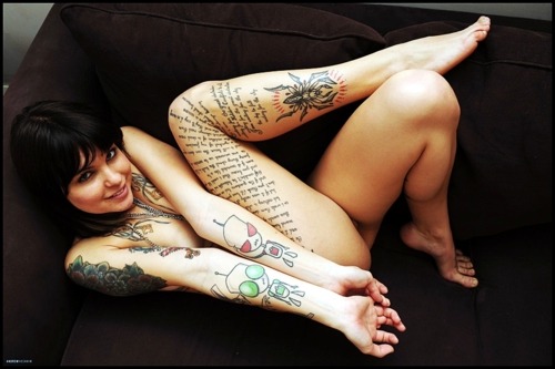 Nude biker girls tattoos