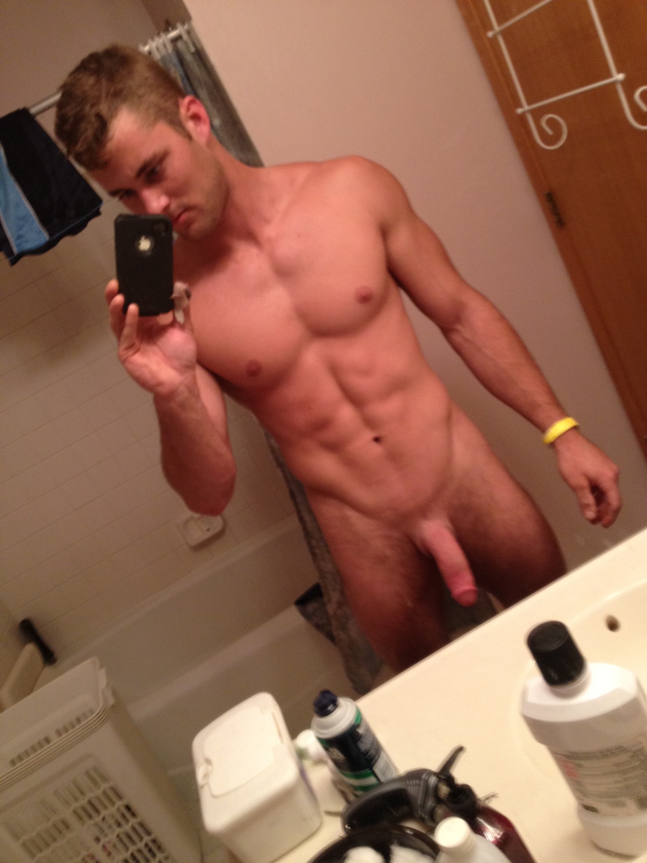 Male naked guy selfie