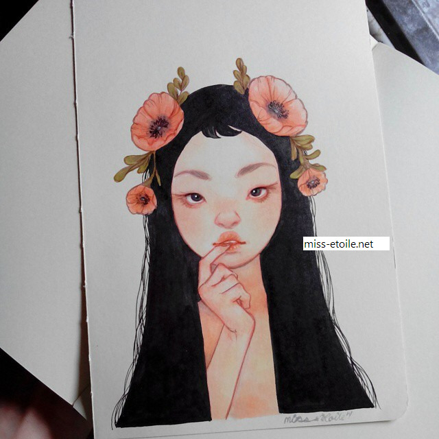 nova-etoile:

Copics + Ink.

Going to the traditional media but still doing digital of course. Now I want to buy some acrylics/oils. For sale soon.