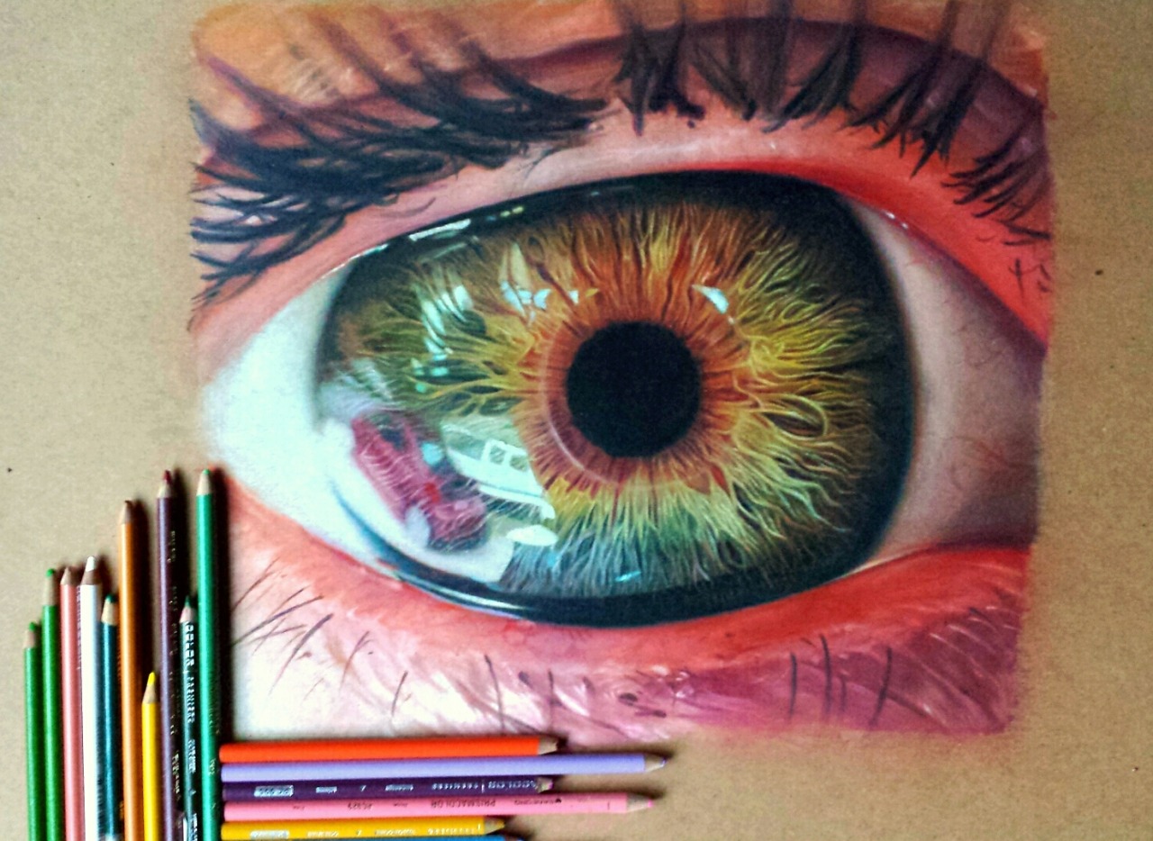 Eye Study in Colored PencilInstagram | Tumblr